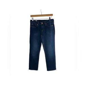 GAP Vintage Slim Low Rise Jeans Dark Wash Petite Cropped Ankle Size 28 6P